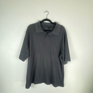 Marc Edwards Mens Size X Large Polo Swift Dry Short Sleeve Shirt Gray Squares